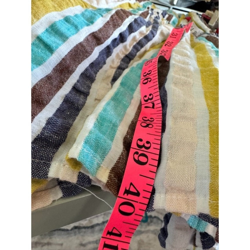 Anthropologie Rainbow Maxi Dress Women's 6P‎ Multi Striped Boho Chic Summer - Picture 11 of 15